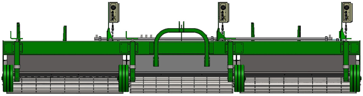 vista frontale tripla rifilata